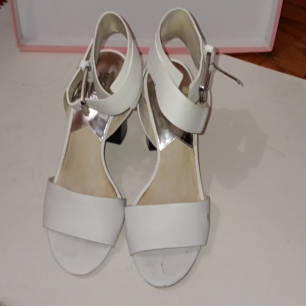 Michael kors white heels